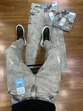 Calça jogador Cinza Clara Com pingos de tinta preta