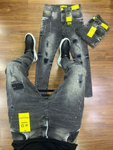 Calça jogador Cinza Grafiti Com Quadrados