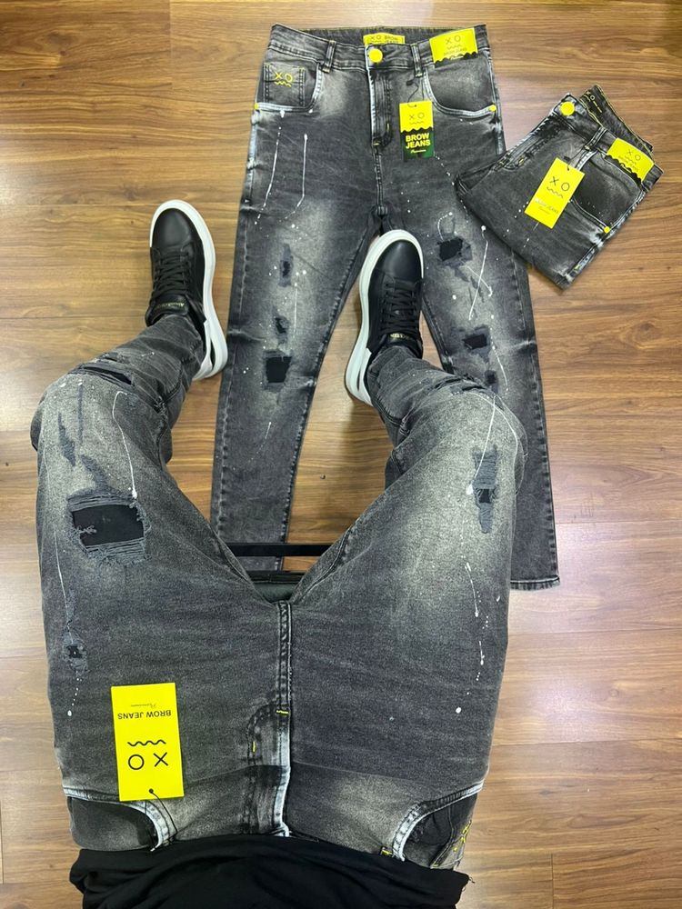 Calça jogador Cinza Grafiti Com Quadrados
