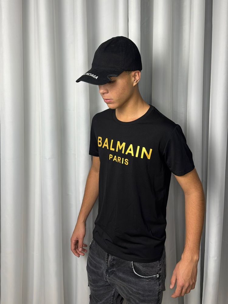 Camisa Balmain Linha chinesa Preta