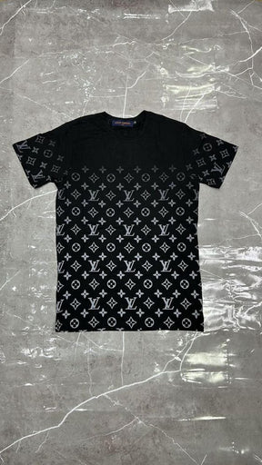Camiseta Louis Vuitton Degrade Preta De Baixo Pra cima