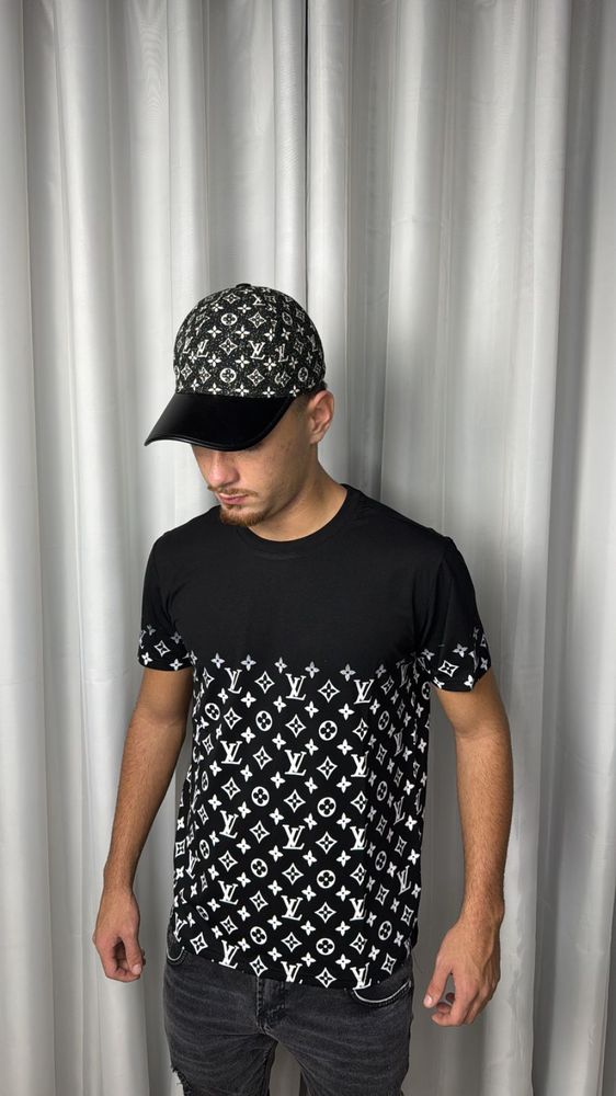Camiseta Louis Vuitton Degrade Preta De Baixo Pra cima