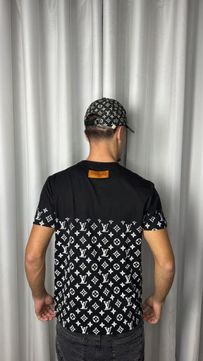 Camiseta Louis Vuitton Degrade Preta De Baixo Pra cima