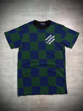 Camisa Louis Vuitton Estampa Xadrez - Azul/Verde
