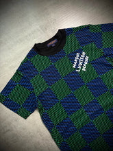 Camisa Louis Vuitton Estampa Xadrez - Azul/Verde
