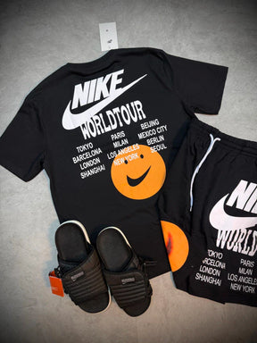 Conjunto Premium NIKE WorldTour - Preto - Camisa + Bermuda
