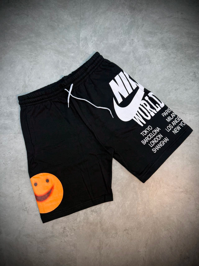 Conjunto Premium NIKE WorldTour - Preto - Camisa + Bermuda